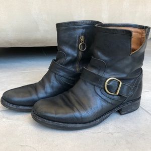 Fliorentini + Baker “Eli” Buckle Strap Boot Black